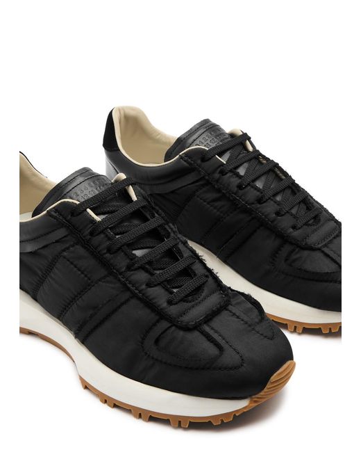 Maison Margiela Black 50/50 Panelled Nylon Sneakers for men