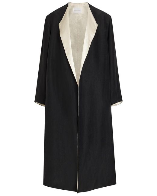 Maria McManus Black Reversible Woven Coat