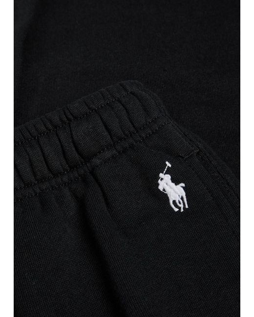 Polo Ralph Lauren Black Logo-Embroidered Cotton-Blend Sweatpants