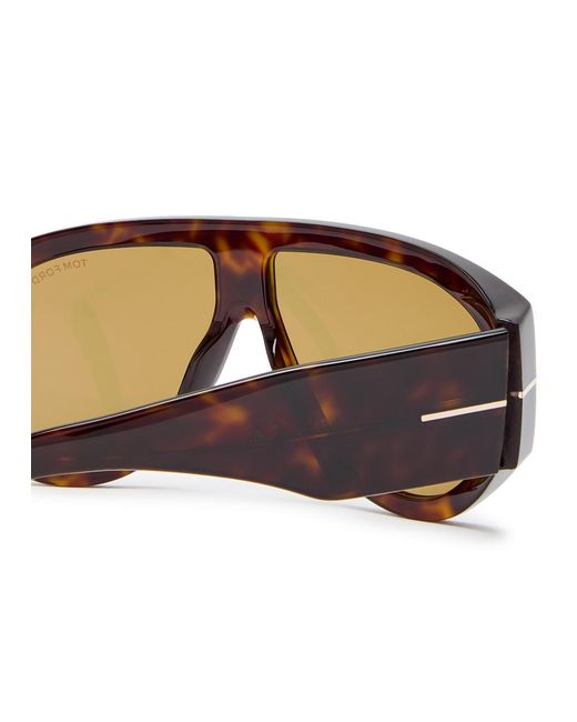 Tom Ford Brown Bronson Aviator-Style Sunglasses for men