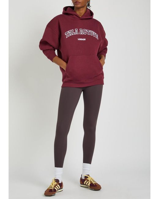 Tala Logo-Embroidered Hooded Cotton-Blend Sweatshirt