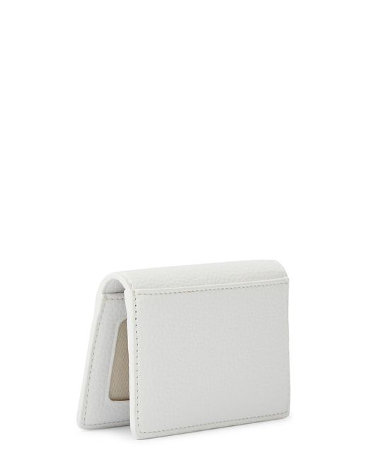 Vivienne Westwood White Orb Faux Leather Card Holder