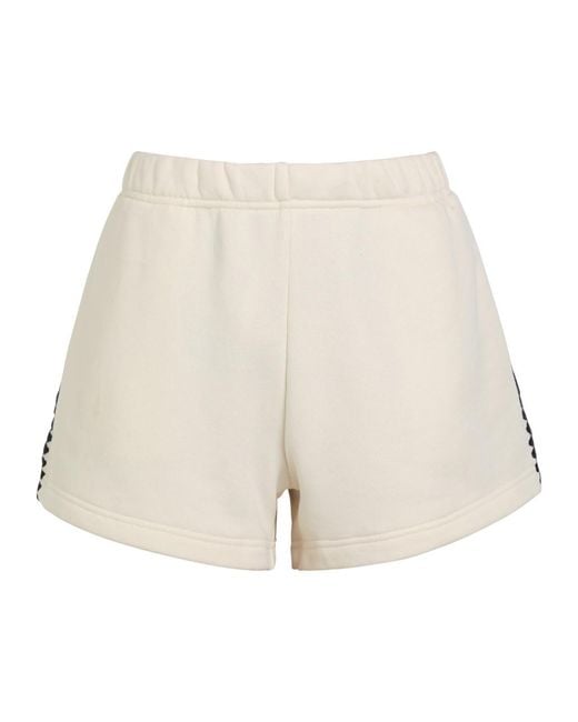 Rag & Bone Natural Vintage Terry Blanket Stitch Cotton-Blend Shorts