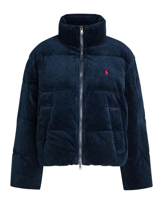 Polo Ralph Lauren Blue Padded Corduroy Jacket