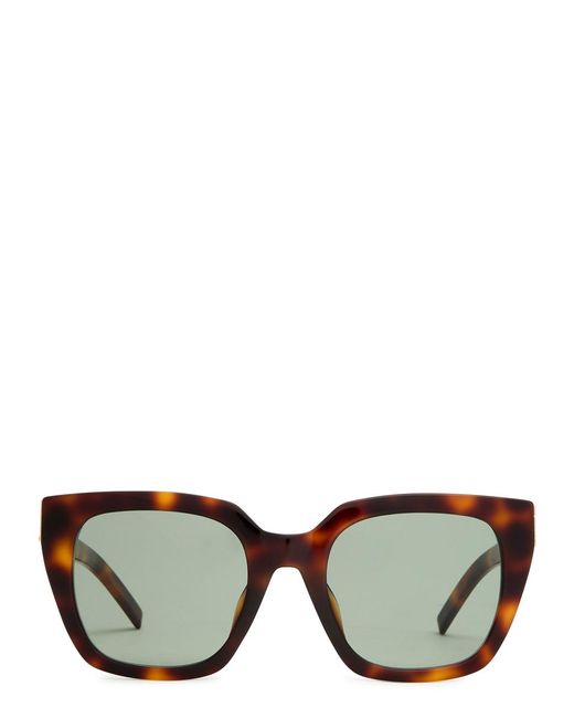 Saint Laurent Multicolor Oversized Square-Frame Designer Sunglasses