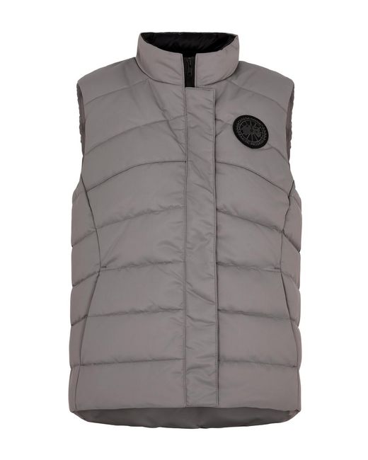 Canada Goose Gray Freestyle Quilted Satin-shell Gilet
