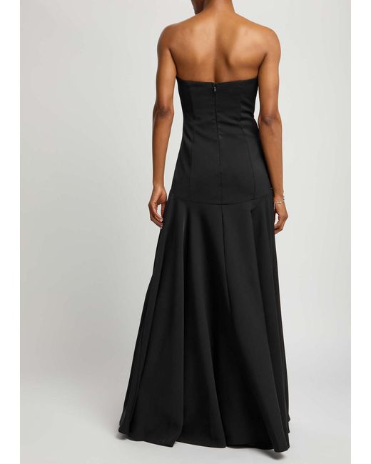 Odd Muse Black Ultimate Muse Strapless Twill Maxi Dress