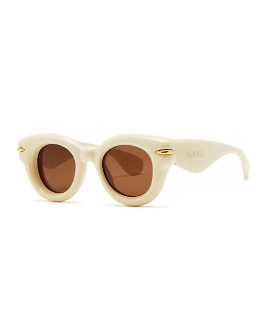 Loewe Brown Oversized Round-frame Sunglasses