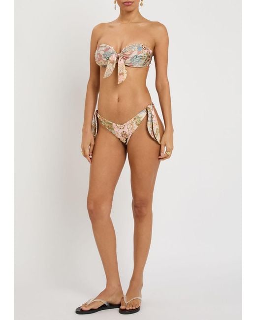 Zimmermann Natural Daylight Printed Bikini Briefs