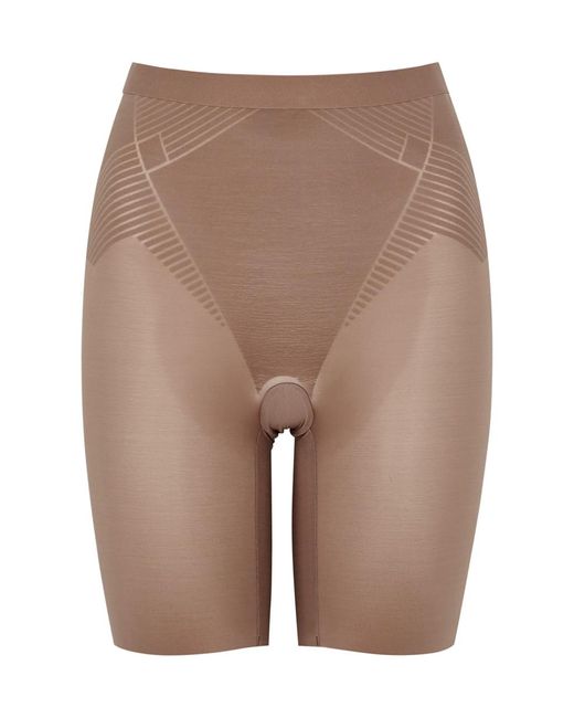 Spanx Brown Thinstincts 2.0 Mid-thigh Shorts