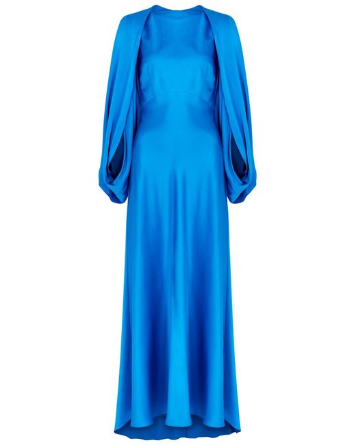 Roksanda Blue Kami Silk-satin Gown