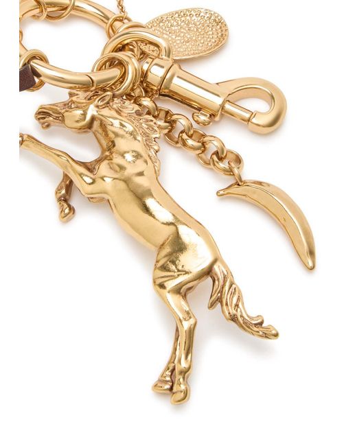 Chloé Metallic Pineapple Charm Keyring