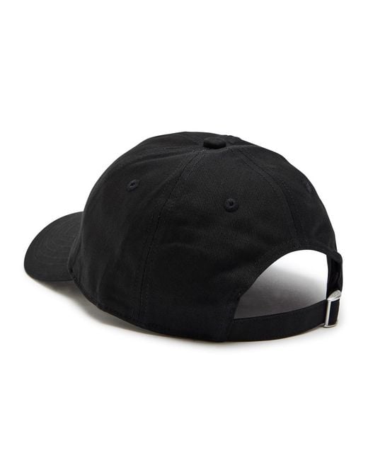 Drole de Monsieur Black Nfpm Embroidered Cotton Cap for men