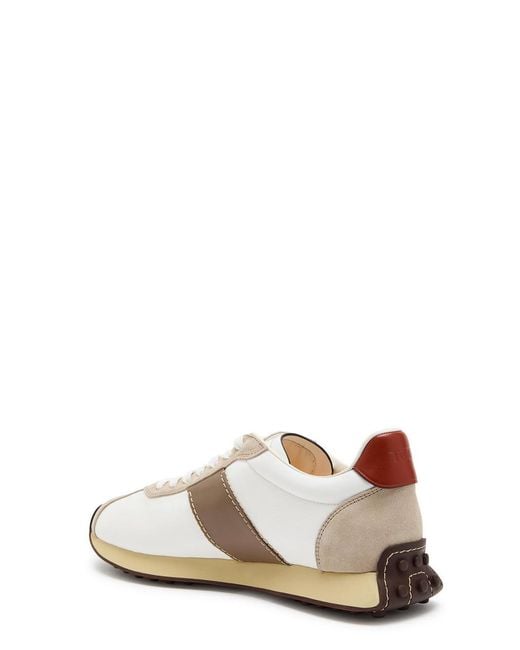 Tod's White Sportivo Active 26L Panelled Satin-Twill Sneakers for men