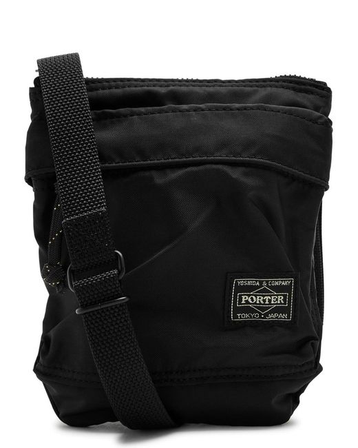 Porter-Yoshida and Co Black Force Nylon Cross-Body Bag for men