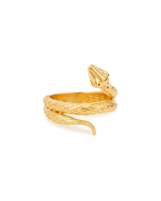Missoma Metallic X Harris Reed Coiled Serpent 18kt -plated Ring