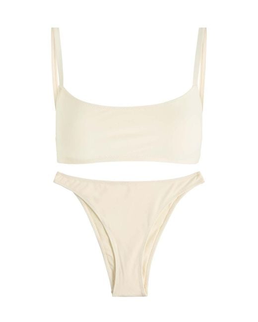 Lido White Leslie Amon Bead Embellished Stretch-Tulle Designer Mini Dress, Xs