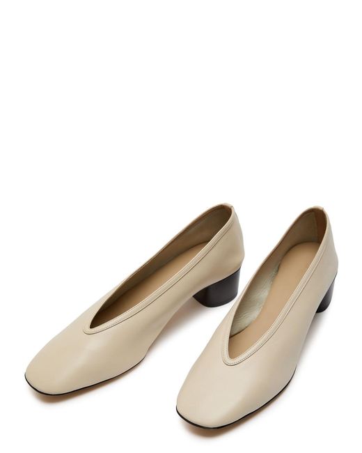 Le Monde Beryl Natural Luna 40 Leather Pumps