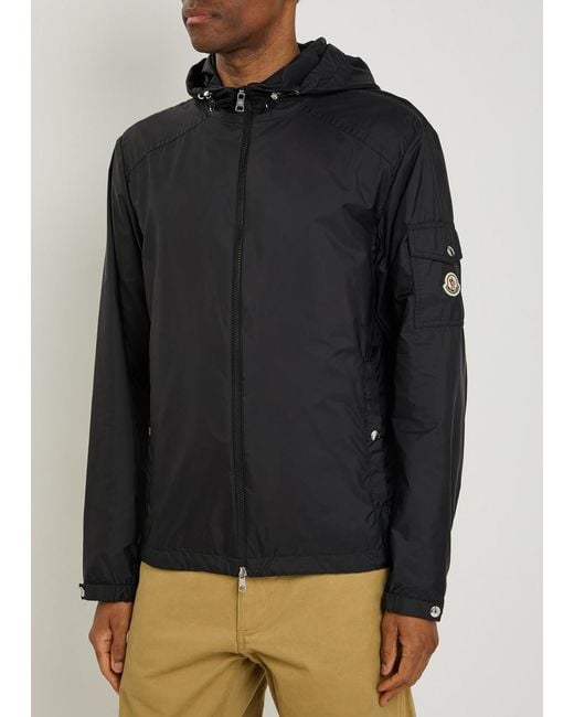 Moncler Black Etiache Hooded Shell Jacket for men
