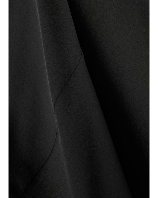 Helmut Lang Black Silk Crepe De Chine Blouse