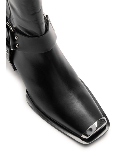 Aeyde Black Wayne 45 Leather Ankle Boots