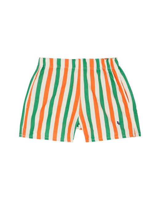 Bobo Choses White Kids Striped Cotton Shorts (2-) for men