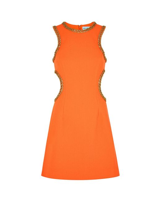 Rebecca Vallance Loretta Embellished Mini Dress in Orange Lyst