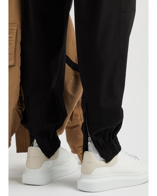 Alexander McQueen Black Cotton-Canvas Trousers for men