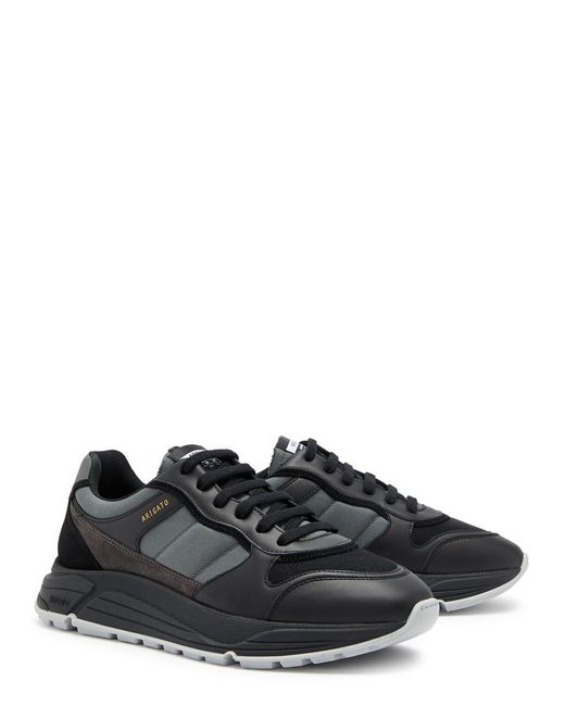 Axel Arigato Black Rush Panelled Canvas Sneakers for men