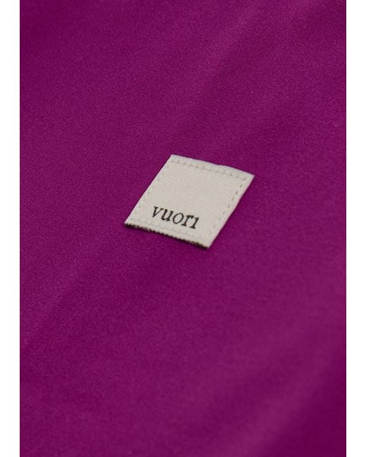 vuori Purple All The Feels Stretch-Jersey Leggings