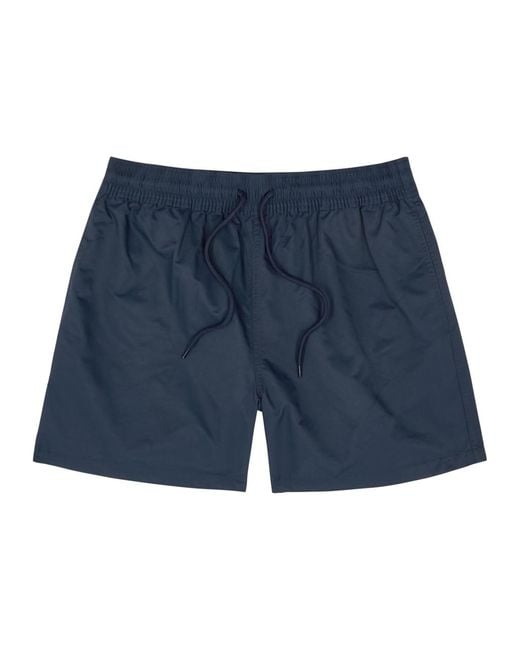 COLORFUL STANDARD Blue Shell Swim Shorts for men