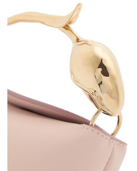 Erdem Pink Bloom Mini Leather Top Handle Bag