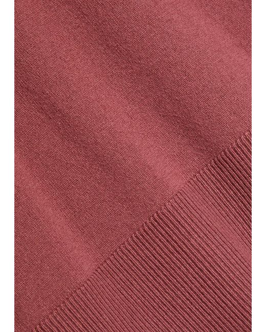Vince Red Wool And Cashmere-Blend Vest