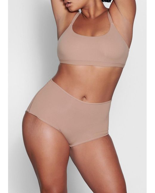 Skims Natural Stretch-Jersey Boy Shorts