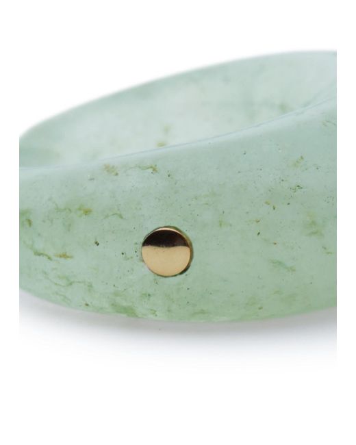 Luminous 27 Green Criolla Stone Ear Cuff