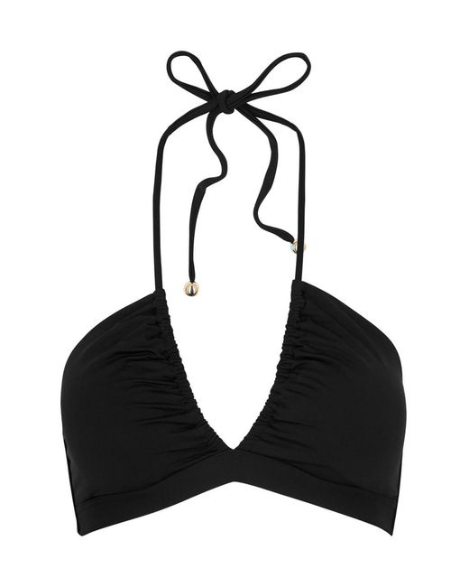 Max Mara Black Alida Bikini Top