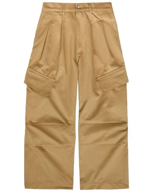 NAHMIAS Natural Oversized Cargo-Twill Cargo Trousers for men