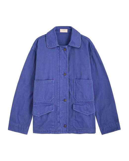 The Row Jolene Twill Jacket in Blue | Lyst