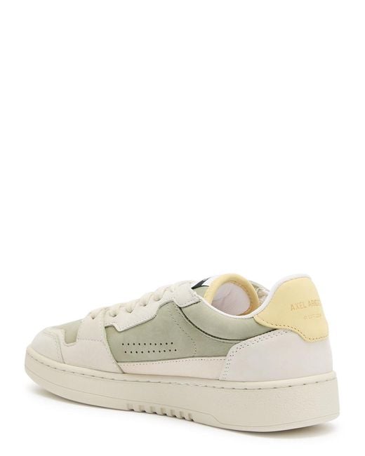 Axel Arigato White Dice Lo Panelled Suede Sneakers