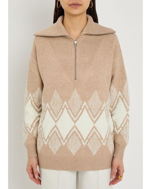 Varley Natural Betty Fair Isle Knitted Jumper