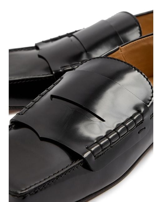 Jacquemus Black Les Carre Patent Leather Loafers