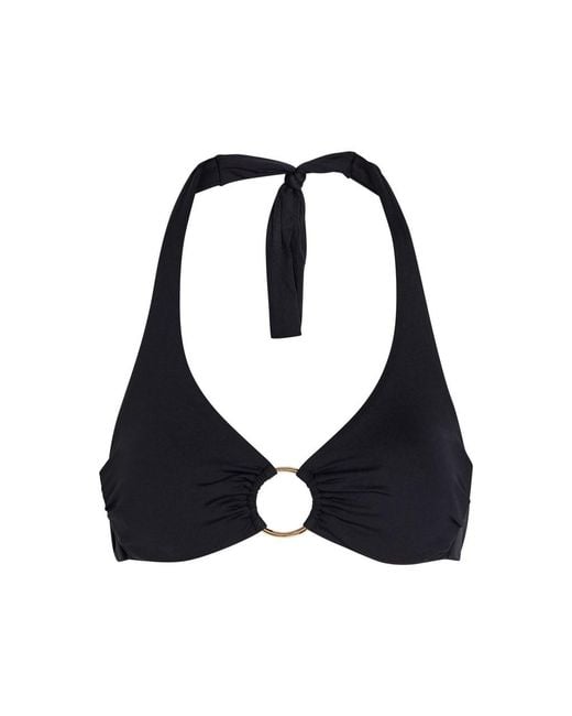 Melissa Odabash Black Brussels Halterneck Bikini Top