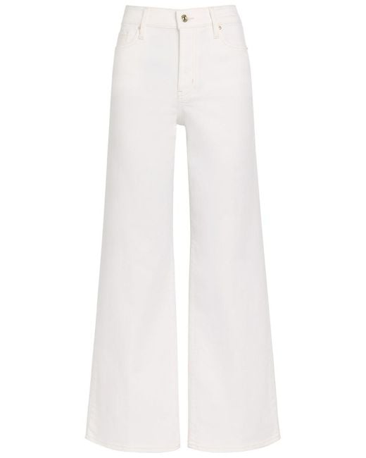 FRAME White Le Slim Palazzo Wide-Leg Jeans