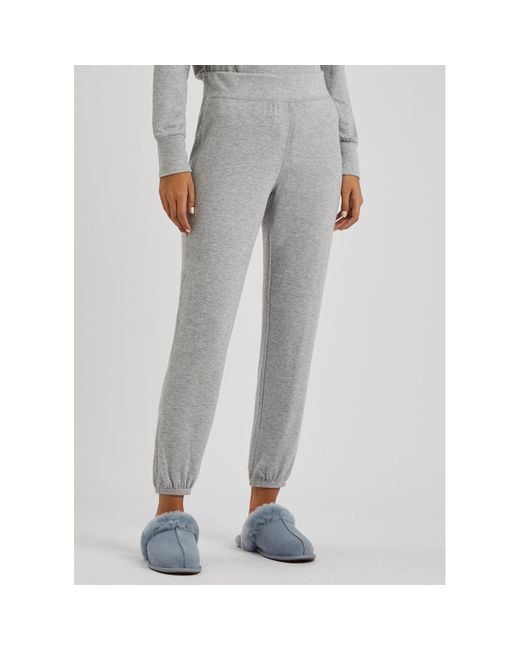 Ugg Gray Gable Brushed Knit Pyjama Set , Nightwear, Crew Neck