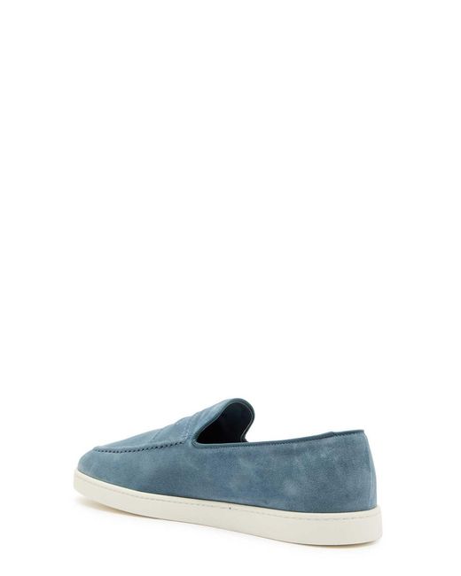 Church's Blue Peebles Suede Loafers for men