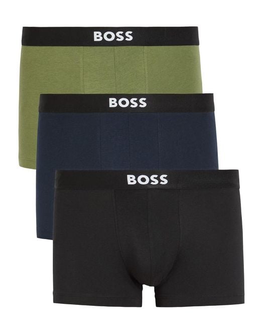 Boss Green Stretch-Cotton Boxer Briefs for men