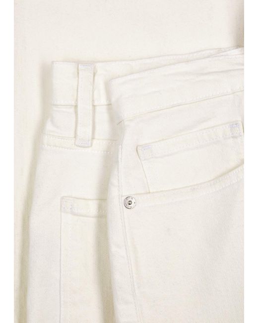FRAME White Le Jane Wide-leg Jeans