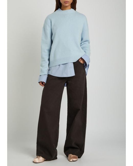 Citizens of Humanity Black Brynn Drawstring Wide-Leg Jeans