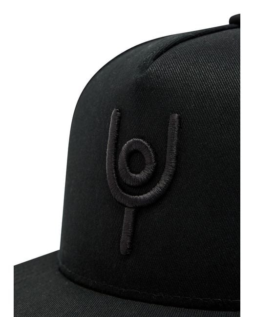 Now You Live Black Trucker Logo-Embroidered Twill Cap