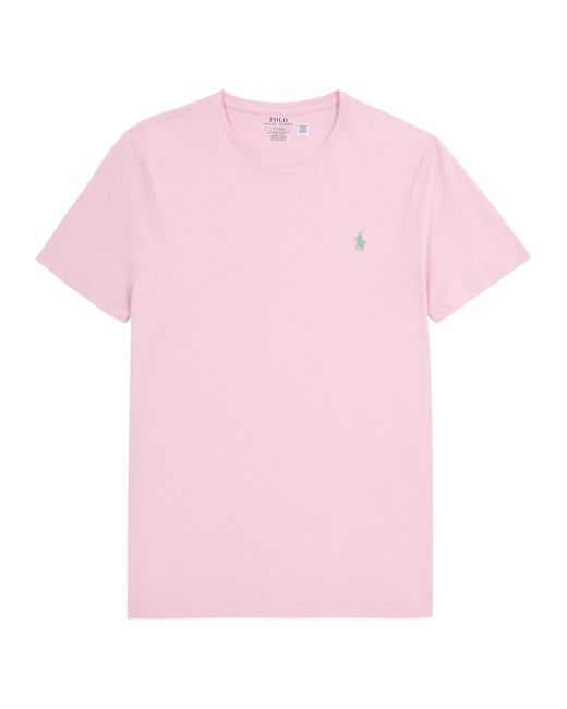 Polo Ralph Lauren Pink Custom Slim Cotton T-Shirt for men